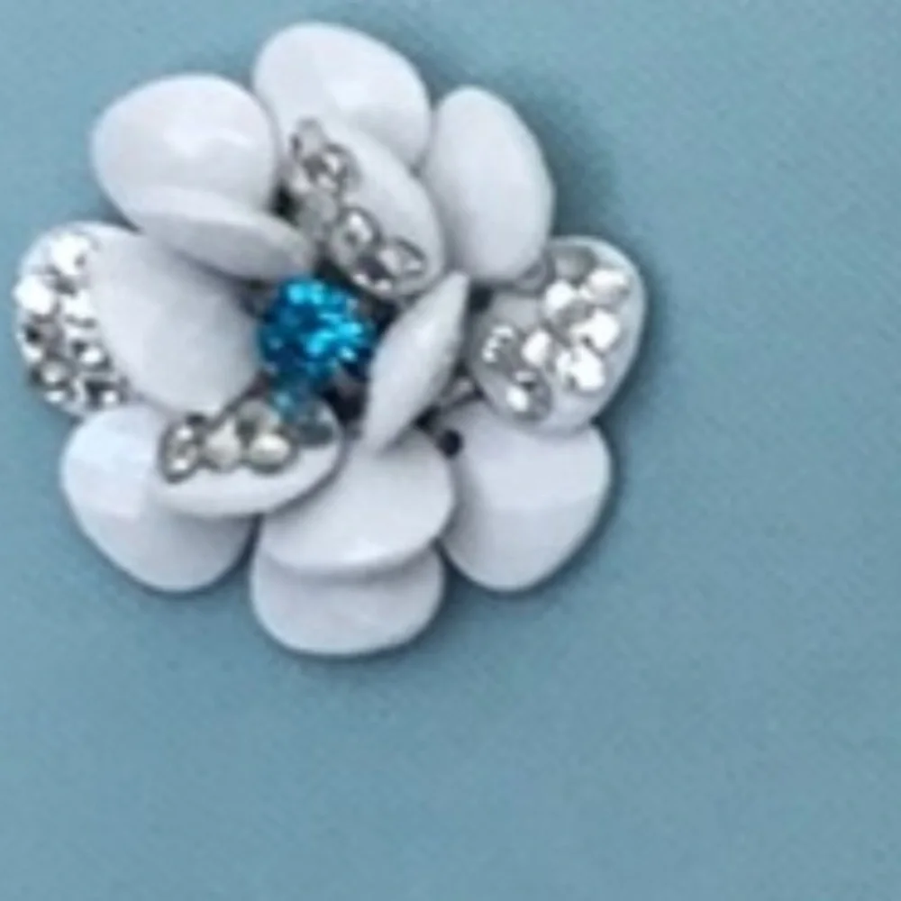 Betsey Johnson Light Blue Dress with embellished flowers